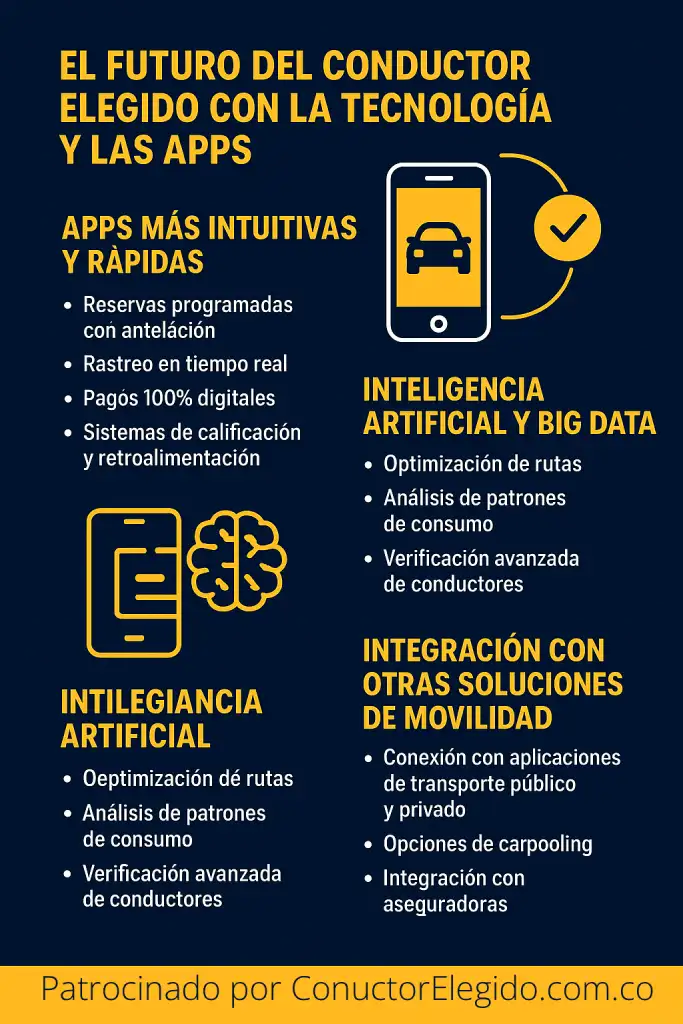 El futuro del Conductor Elegido con la tecnología y las apps🚀 El futuro del Conductor Elegido con la tecnología y las apps